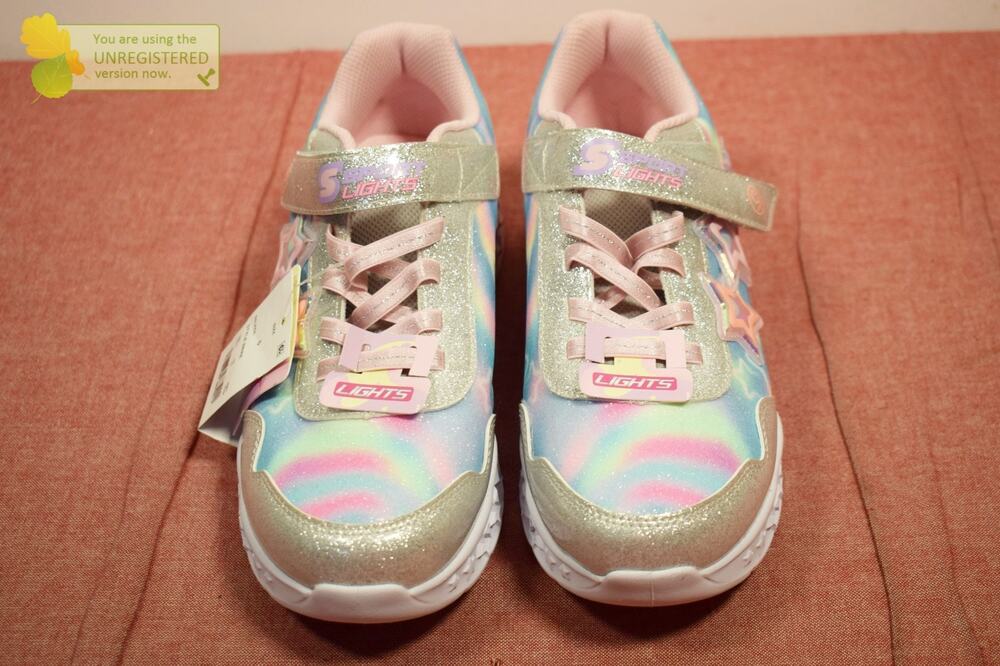 S Sport By Skechers Girls' Bree Sneakers Silver Size 5